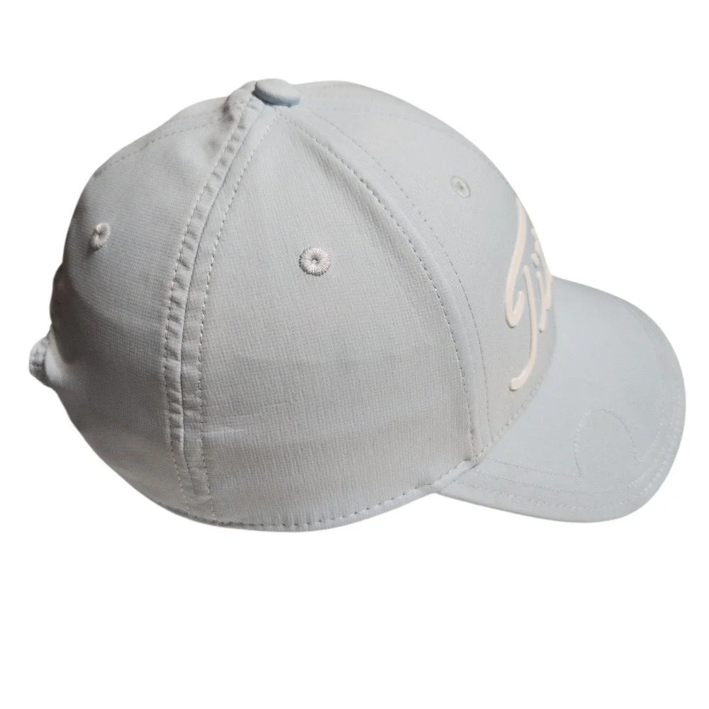 Titleist Mens Golf‎ Hat Light Blue Script Logo Adjustable Performance Cap